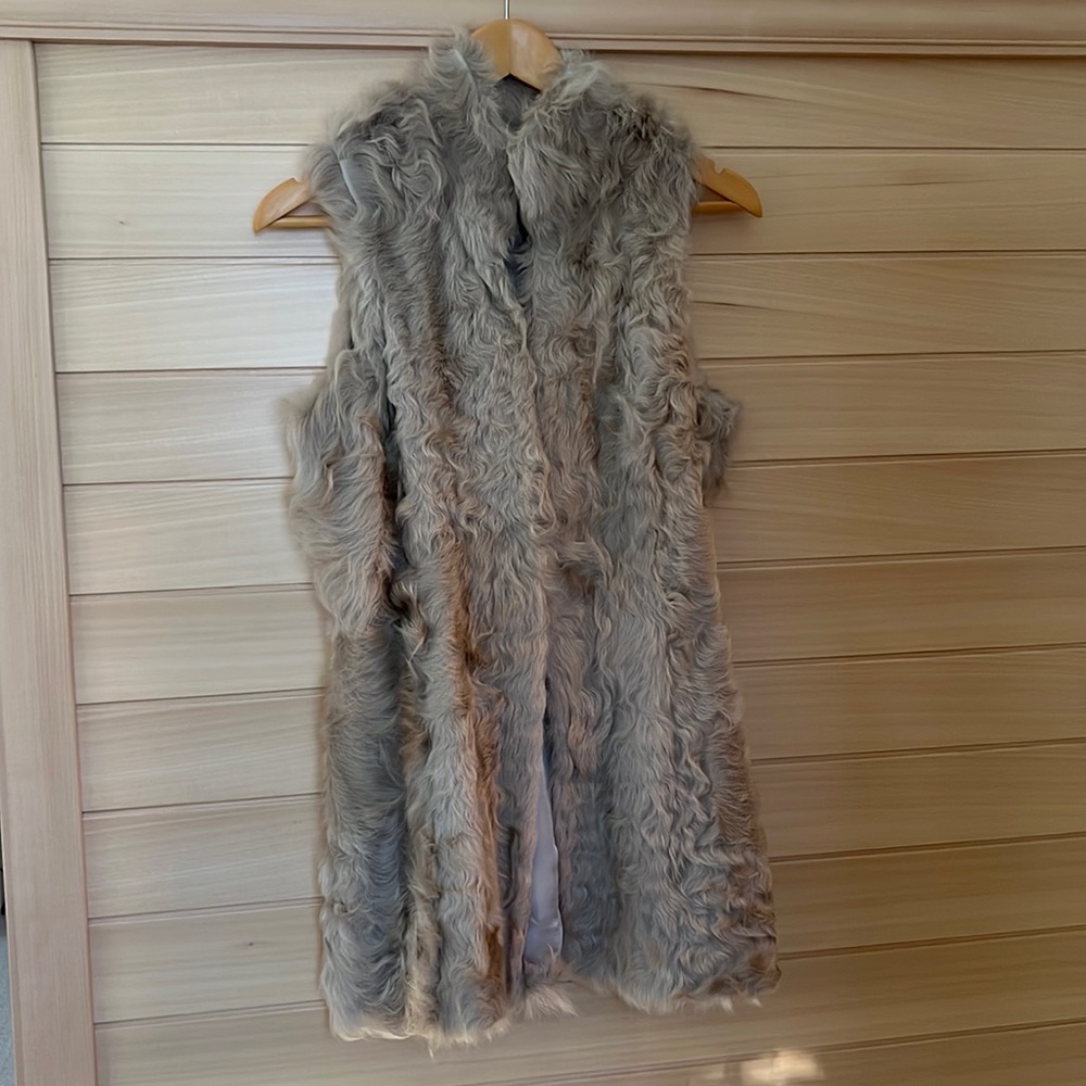 Zara Woman - fur vest - medium